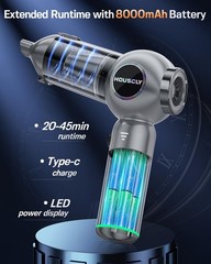 houscly Cordless Handheld Vacuum 25000Pa High Power Cleaner 4-in-1