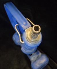 Commercial Grade Heavy-Duty 1/2″ Spray Down Gun With Trigger Lock Blue Rubber SS