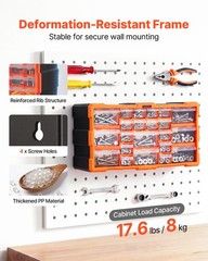 VEVOR 22-Drawer Storage Organizer Plastic Drawer Parts Storage Cabinet Stackable