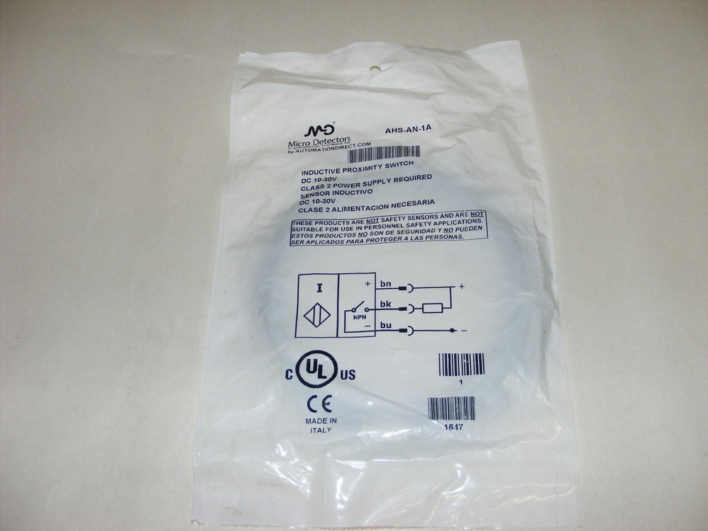 Micro Detectors AHS-AN-1A Inductive Proximity Switch Sensor (zz2)