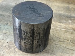 4140 HT Tool steel cut off round bar stock 2.75 x 2 3/4 heat treated