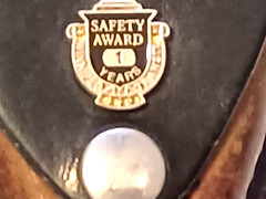 Vintage Winnipeg Transit Hole Ticket Punch B-V Leather Case Safety Award 1 Years