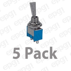 5 PACK SPDT C/OFF(ON/OFF/ON) MINI BAT HANDLE TOGGLE SWITCH 6A-125V # 66-1227-5PK