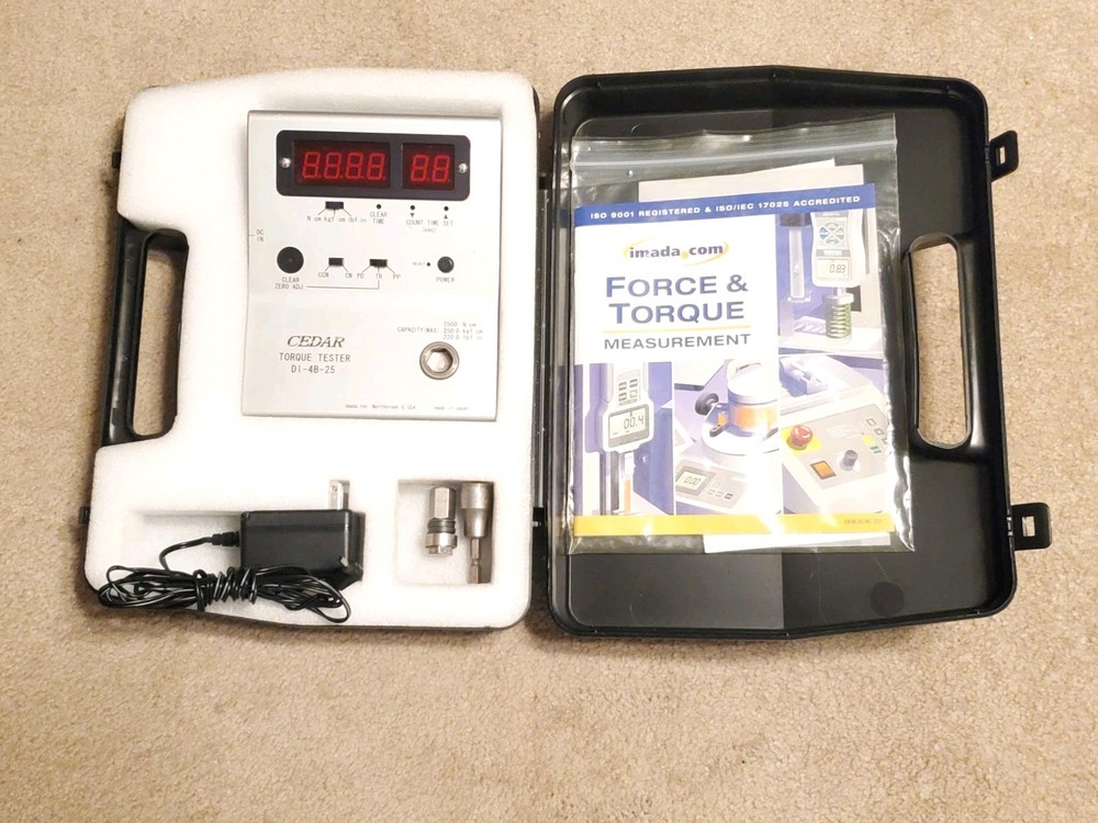 Cedar Digital Torque Tester DI-4B-25 for impact tools, “Tested / Working”
