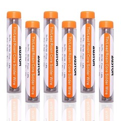 AUSTOR 6 Pack 60-40 Rosin Core Solder, Solder Wire Tin Lead Electrical Soldering