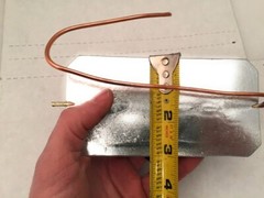 Zinc Anode Hang Overboard w/Copper Wire 3 inches X 6 inches About 2.5 pounds
