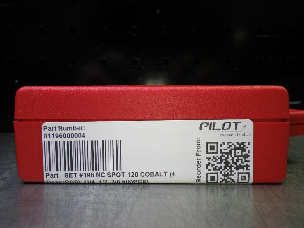 Magafor HSS Spotting Drill Set 120 Degrees 1/4,3/8,1/2,5/8 #196 (LOC1766)
