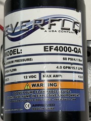 NEW Everflo EF4000-QA 12-Volt Diaphragm Pump with Quick Attach Ports