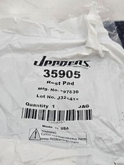 Jergens 35905 Rest Pad 1 X 4 1/2