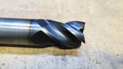 Hanita 4VP5S carbide 4fl endmill 1-1/8″ LOC REGROUND to 25.15mm and recoated