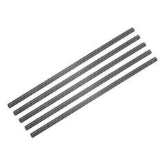 5Pcs Graphite Rod Graphite Stirring Rod Cylinder Stick Carbon Rod 100x3mm Black