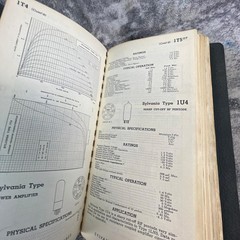 Sylvania Radio Tubes Technical Manual Vacuum Tube Specs 7AF7 7AG7 Vintage Book