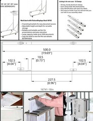 FixtureDisplays 18″ Blueprint File Hanging Clamps 16741-18IN’ B079M91JTP 12 Pack