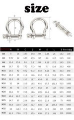 304 Stainless Steel Bow U-Shaped Shackle Trailer Lifting Shackles Size 4mm-32mm