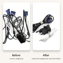 Shuielai Silicone Cable one size, Black, White, Yellow, Pink, Gray, Green