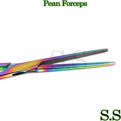 Multi Color Rainbow Pean Hemostat Forceps 8″ Straight Pliers Hemostat Forceps