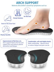 ﻿4D Cloud Insoles for Men and Women, Arch Support Insoles, Memory Foam In
