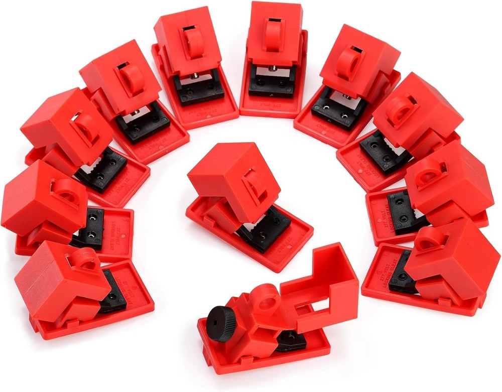 Circuit Breaker Lockout Device 120-277V Clamp-On Single Pole Lockout Kit OSHA