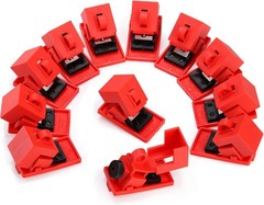 Circuit Breaker Lockout Device 120-277V Clamp-On Single Pole Lockout Kit OSHA