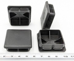 CAPLUGS, SQUARE TUBING PLUGS, SQR-100MM, 4″ X 4″, LOT OF 5 FREE SHIPPING