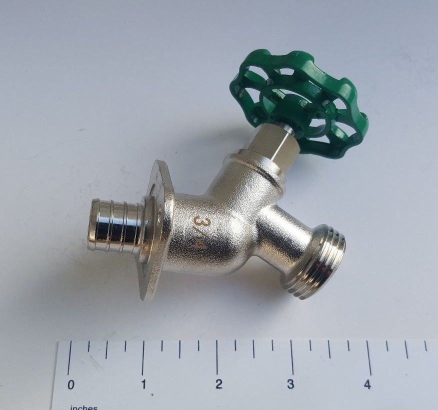 1 PIECE 3/4″ PEX X 3/4 GHT SILLCOCKS (LEAD FREE BRASS