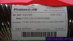 Protect-All 1.2 Mil Clear Nylon Wrap 12.5″ x 3,000′ P/N NYCL1.2E-12.500X03000B