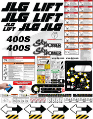 Fits JLG 400S Scissor Lift Decal Kit – 3M Vinyl – Free Shipping