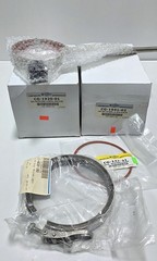 CHEMGLASS 1000mL Reaction Vessel, Cylindrical, Jacketed , with 4 Neck Lid