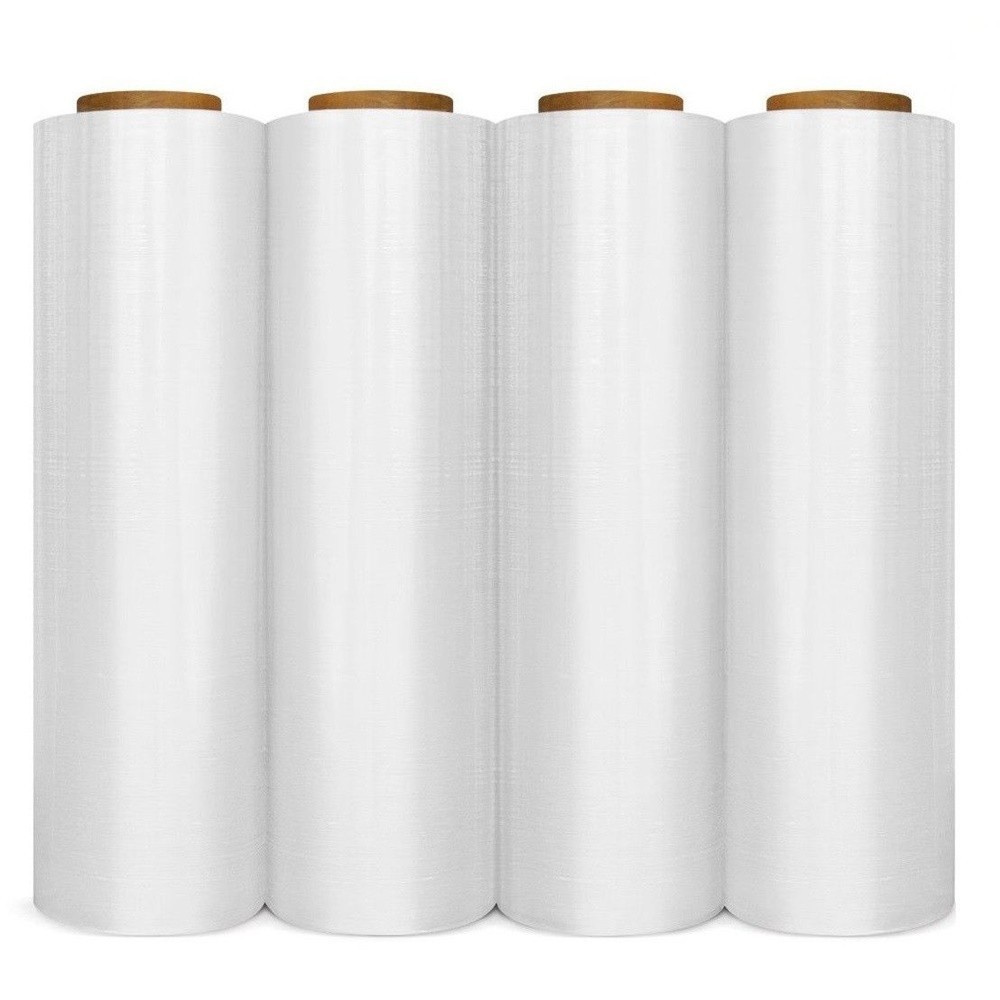 4 Roll 18″ x 1000 FT 4 rolls Pallet wrap Clear Wrap Stretch Film Shrink 80 Gauge