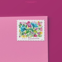 United States Postal Service Celebration Blooms Sheet Of 20 Forever Postage