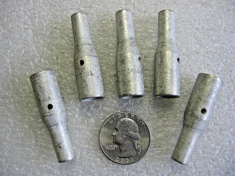 5) Burndy YRV2CV6CL Copper Compression Reducing Splice Terminal #2 AWG – #6 AWG
