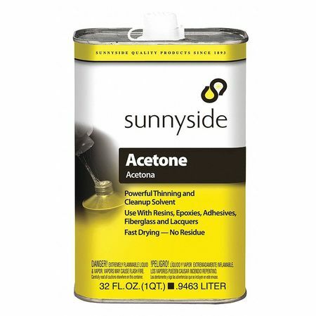 Sunnyside 84032 Cleanup Solvent,1 Qt.,Solvent,Acetone