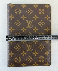 Vintage LOUIS VUITTON Monogram Canvas Agenda Calendar Cover Medium Brown