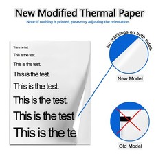 200 Sheets Thermal Printer Paper 8.5 x 11 Inches Multi-Type Kit (100 Folded &…