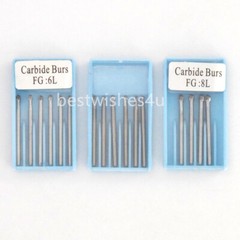 Dental Surgical Handpiece FGOS Bur Tungsten Carbide Round/Straight Fissure 25mm
