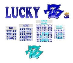 100 PACK BLUE LUCKY 777s 1515 Apple Zip Baggies 1.5×1.5″ Mini POLYBAGS