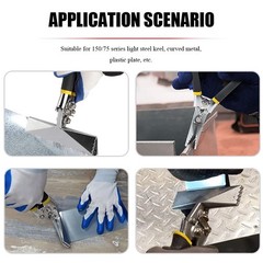 6 Inch Hand Seamers Sheet Metal as picture shown, Silver, Black, Yellow