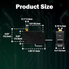 KW3 Micro Limit Switch 125V 250V Snap Action Normally Open for Air Fryer