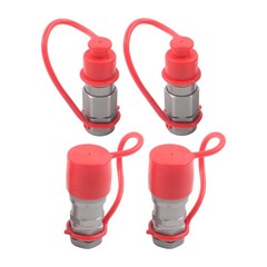 2 Pcs 3/8″ Flat Face Hydraulic Quick Disconnect Coupling Set 3/8″ NPT Thread