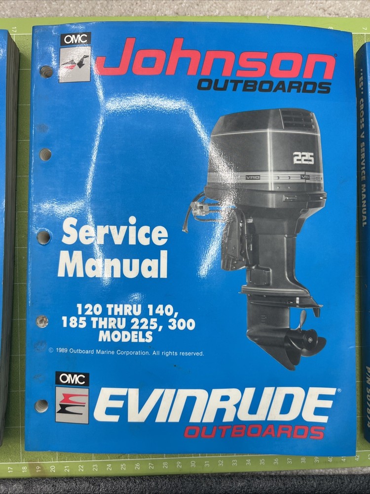 Johnson Evinrude Outboards Service Manual 120-300 Models 1989 OMC
