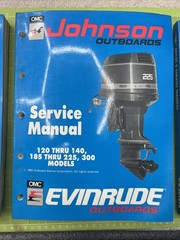 Johnson Evinrude Outboards Service Manual 120-300 Models 1989 OMC