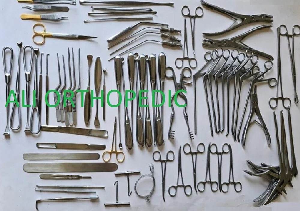 Basic Craniotomy & Laminectomy Spinal Surgical Orthopedic Instruments Set of 78