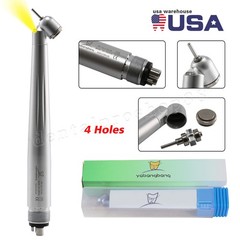 LED Dental Surgical Handpiece 45° Angle 4 Hole Midwest Rear Exhaust Impact Air