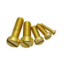 Brass Slotted Cheese Head Screws M2.5 M3 M4 M5 M6 M8