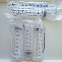 4 Pack 350cc Catheter Tip Disposable XL Syringes 350mL New/Sealed Exp 11/26