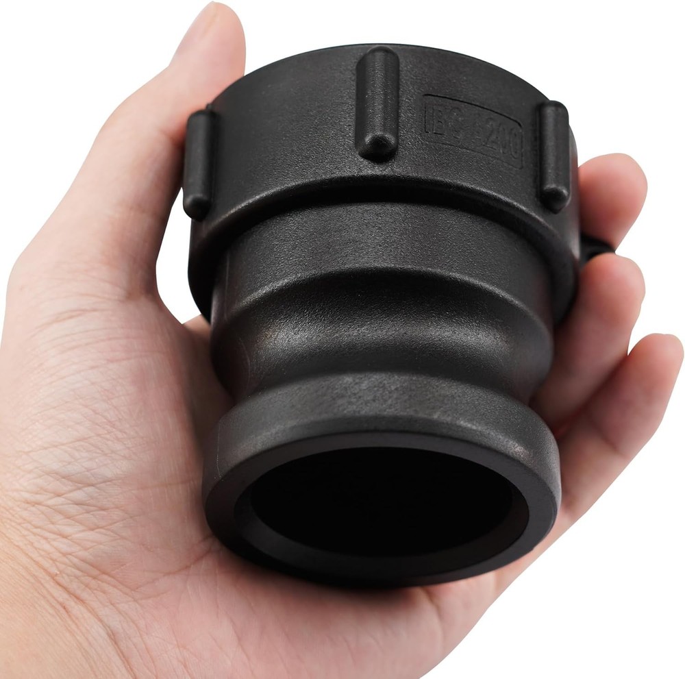 2″ IBC Tote Adapter – Coarse Thread x Male Camlock Fitting with Gasket Seal