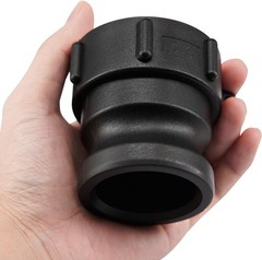 2″ IBC Tote Adapter – Coarse Thread x Male Camlock Fitting with Gasket Seal