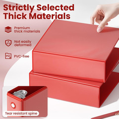 3 Inch Binders 3 Ring 4 Pack, 3″ Large Classic 4-Color Binder Set (8.5X11 Inches