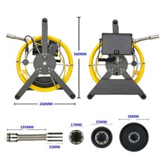 4.3inch DVR 16GB Drain Industrial Endoscope 30M Sewer Pipe Inspection Camera
