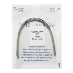 100PCS Dental Orthodontic Arch Wire Niti Round Ovoid Upper Lower 012 014 016 018